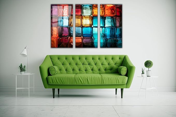 SpiritualHands Magical Light Play and Stunning Colors Tempered Glass Wall Art - Image 6