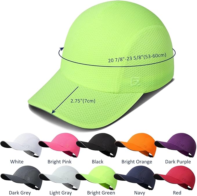 GADIEMKENSD Women's Race Day Running Cap Performance Mesh Hat - Excellent Ventilation, Lightweight, Reflective Safety