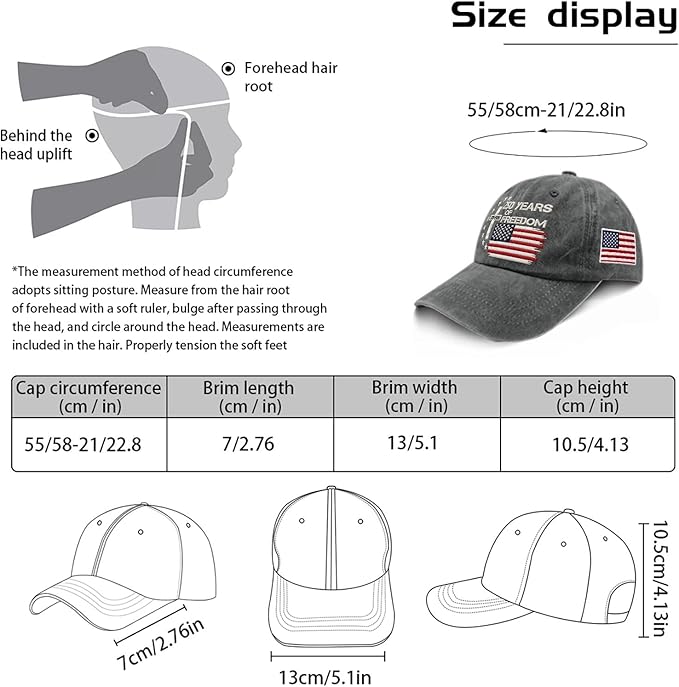 US 250th Anniversary Hat, Patriotic Embroidered Cap, 1776-2026 Freedom Celebration, 250 Years American History Gift Patriots