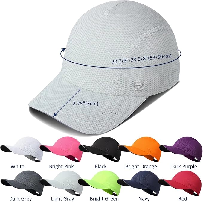 GADIEMKENSD Women's Race Day Running Cap Performance Mesh Hat - Excellent Ventilation, Lightweight, Reflective Safety