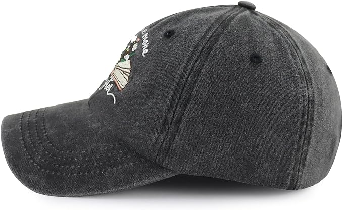 Just One More Chapter Hat for Men Women, Funny Adjustable Cotton Embroidered Bookish Baseball Cap