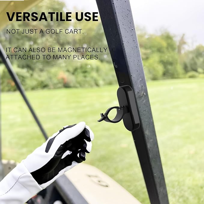 Magnetic Golf Holder Clip for Golf Cart, Stand Clip Hold 30-60 Rings, Golf Gifts for Golfers