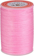 uxcell Round Leather Sewing Waxed Thread, 55m / 60 Yards Wax Polyester String by uxcell