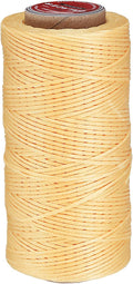 uxcell Flat Leather Sewing Waxed Thread, 140m / 153 Yards Polyester Wax String by uxcell