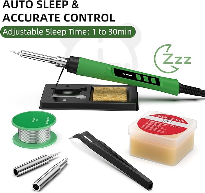 Soldering Iron Kit, 190W Soldering Gun, 110V LED Solder Kit - Image 5