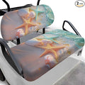 Suobstales Golf Cart Front and Rear Seat Cover Set for EZGO TXT RXV & Club Car DS 2 Passenger, Washable Bench Seat Covers Kit