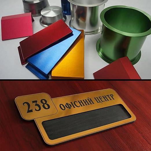 Golden Anodized Aluminum Metal Plates - Image 7