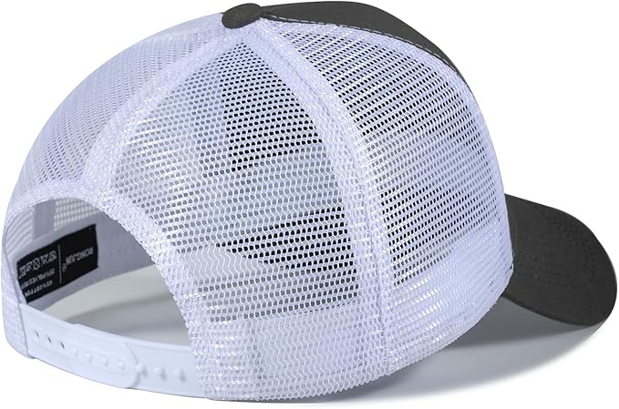 American Flag Trucker Hat - Snapback Hat, Baseball Cap for Men Women - Breathable Mesh Side, Adjustable Fit - for Casual Wear
