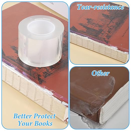 Clear Book Binding Tape 2 Inch Wide Archival Safe Acid-Free Book Repair Tape - Image 5