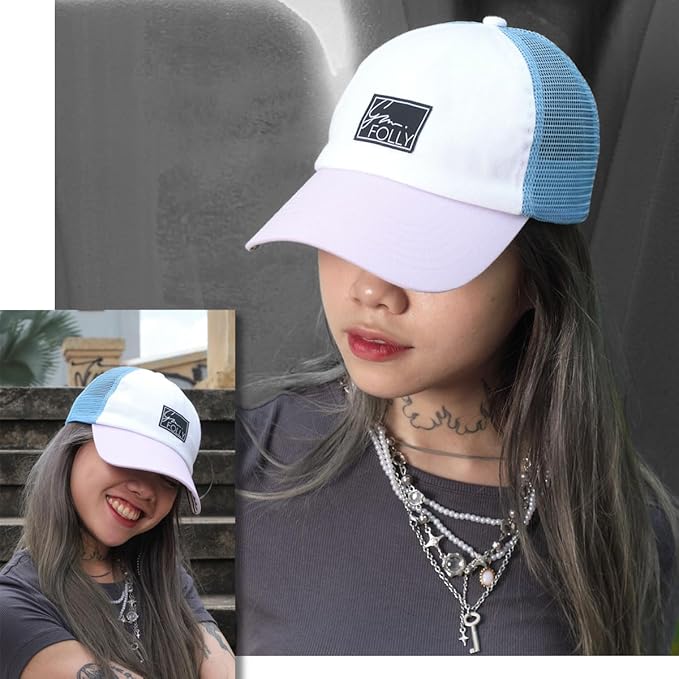 Baseball Cap for Women in Cute Dad Hat Design with Mesh to Stay Cool at The Beach in Summer