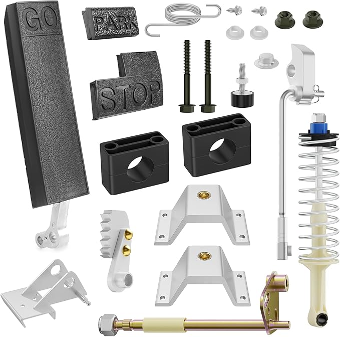 Club Car DS Accelerator Pedal Repair Bag Fits Club Car DS Carryall 1996-UP Golf Cart,Included Brake Block Mounting Set & DS Accelerator Pedal,OEM# 1017696 1011402 101187702 1011694