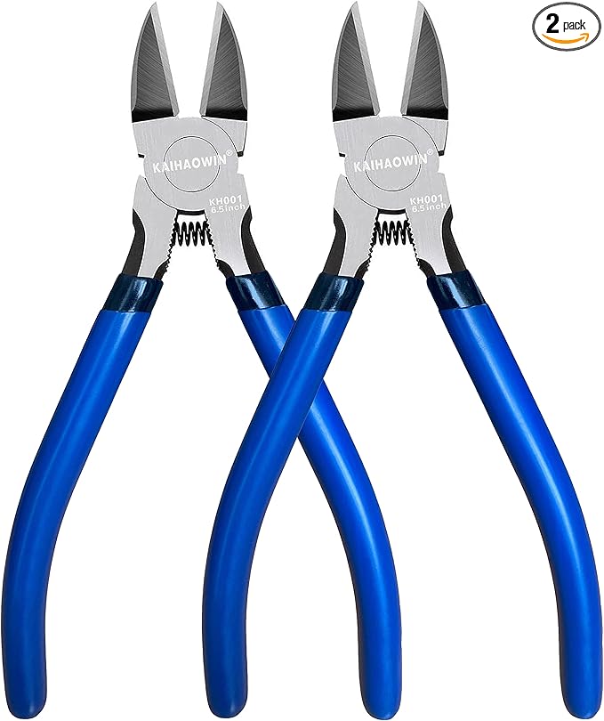 Wire Cutters 2 Pack, 6.5 inch, KAIHAOWIN Flush Cutters Diagonal Cutters Side by KAIHAOPRODUCTSCATOLOG