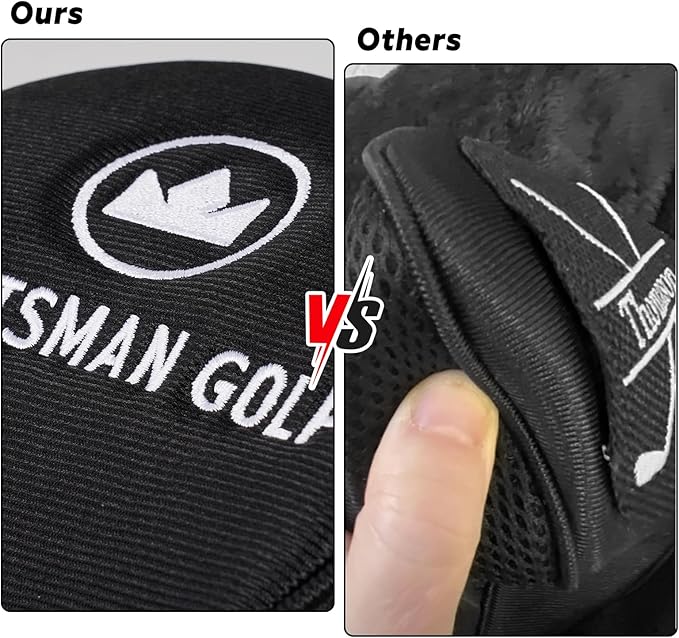 Craftsman Golf 3pcs/Set Meshy Neoprene Golf Club Headcover for Driver Fairway Hybrids Rescue