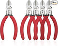 5 inch Wire Cutters, 5 Pack Diagonal Cutters, Side Cutters, Wire Cutter Set by HOUSERAN