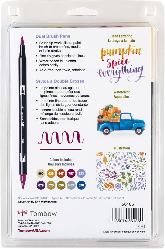 Tombow 56186 Dual Brush Pen Art Markers, Brush and Fine Tip Markers - Image 9