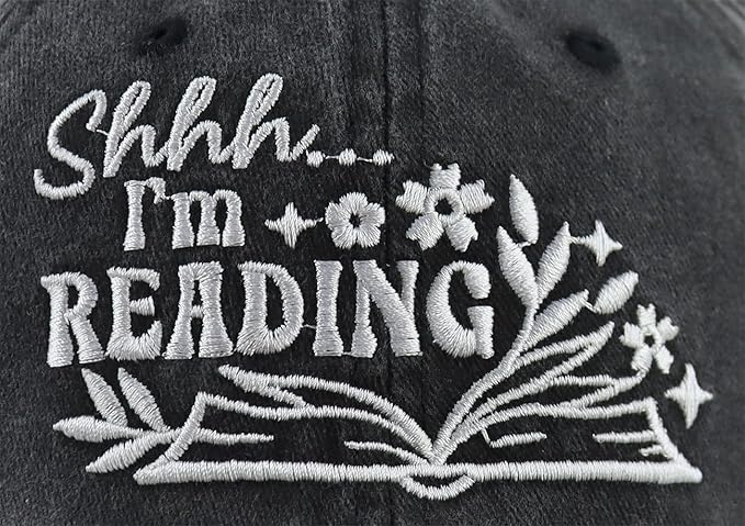I'm Reading Hats for Men Women, Funny Adjustable Book Lovers Baseball Cap