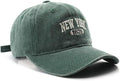 New York Hat Washed Baseball Cap Unisex Sun Hat Adjustable Trucker Cap