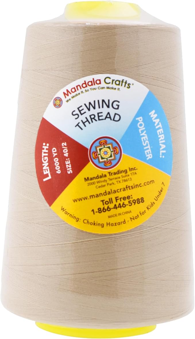 Mandala Crafts 4 Pack of Serger Threads Cones Spools - Image 3