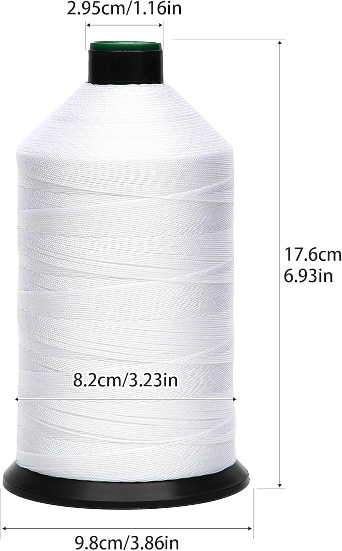Extra Strong Bonded Nylon Thread #207 Tex210 – 16 OZ, Versatile Stitching - Image 2