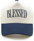 Blessed Trucker Hat, Vintage Embroidered Christian Baseball Caps for Men & Women, Trendy Religious/Birthday Gifts