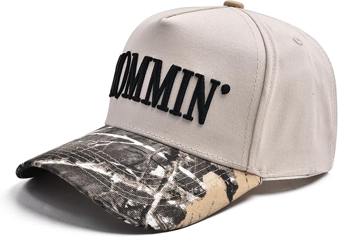 Women’s Mommin Trucker Hat – Vintage Two-Tone Ponytail Baseball Cap, Embroidered Adjustable Hat, Great Gift for Mom & Women