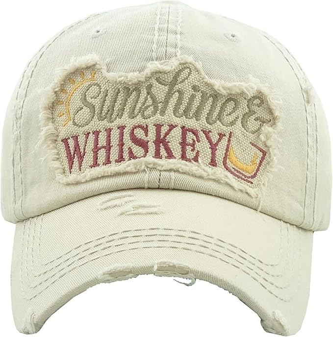 Women's Sunshine & Whiskey Vintage Baseball Hat Cap