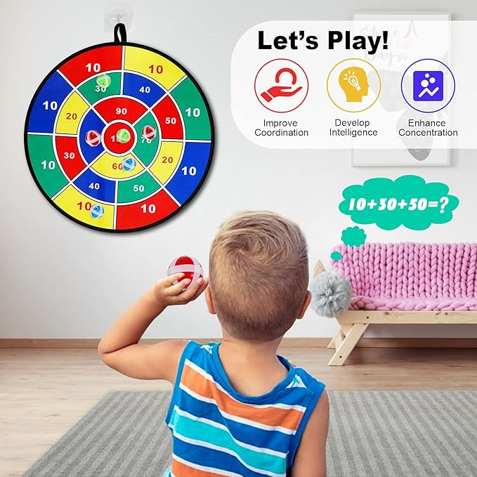 Kids Dart Board Game Set-29 inchs, Board Games - Image 5