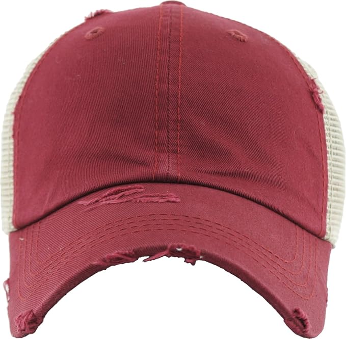 Classic Plain Ponytail Messy High Bun Headwear Adjustable Cotton Trucker Mesh Glitter Hat Baseball Cap