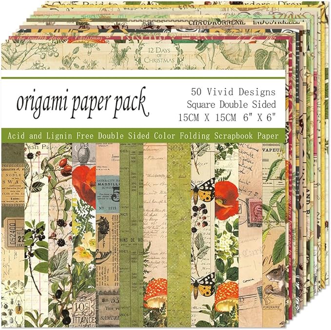 Square Origami Paper 6x6 Double Sided 50 Sheets 50 Colors 70GSM Origami Kit - Image 7