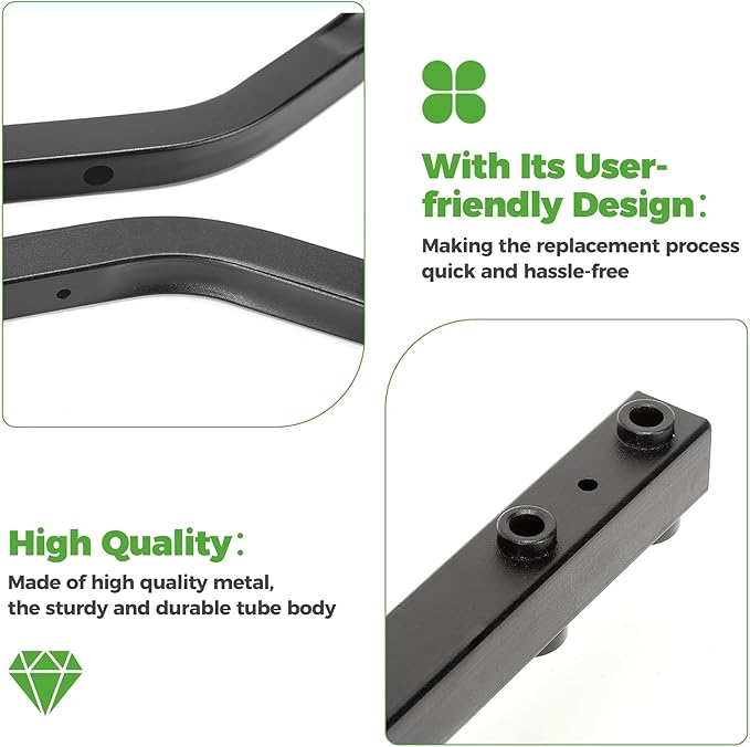 10L0L Golf Cart Front Roof Strut Brackets for Club Car Tempo with Steel Screw Bushings Repair Kit, Heavy Duty Strut Support Reinforcement Repair