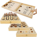 Juegoal 4-in-1 Wooden Fast Sling Puck Set by Juegoal
