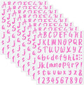 Outus 576 Pieces 8 Sheets Letters Stickers Self Adhesive Vinyl Letter Alphabet by Outus