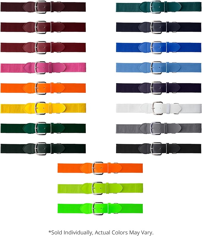 Champion Sports Baseball & Softball Belt – Stretch Fit Uniform Belt for Youth & Adult Players, Multiple Colors