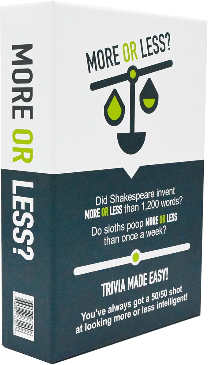 More Or Less? Trivia Card Game by Unknown