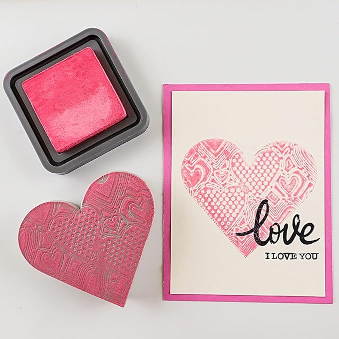 BAOFALI 9 Pcs Heart Cut Stamping Foam Grey Moldable Foam Stamps Plastic Dry - Image 4