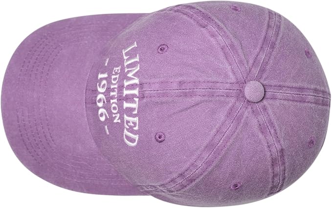 60th Birthday Gifts for Men Women, 60 Year Old Gifts Ideas, Adjustable Washed Cotton Embroidered Baseball Cap