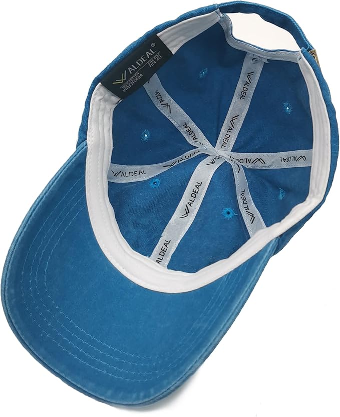 Waldeal Pickleball Hat,Adjustable Embroidered Washed Baseball Cap for Men Women