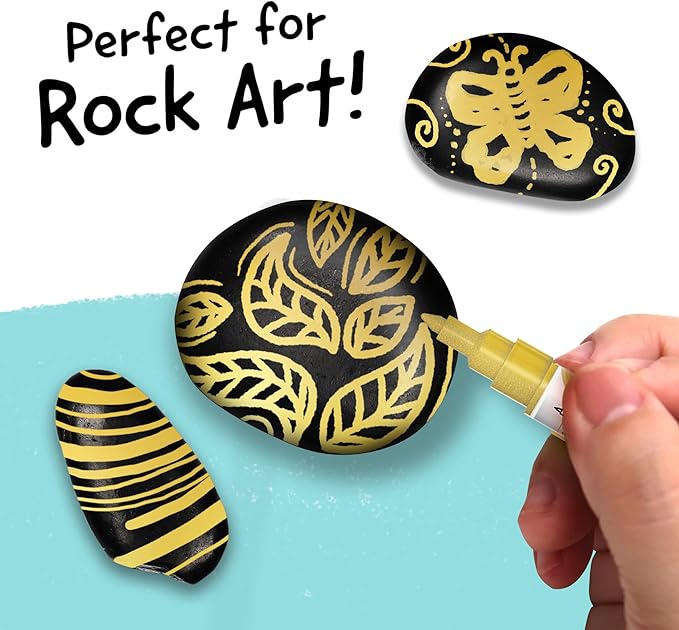 4 Dual Tip Gold Paint Pen Metallic - Image 5
