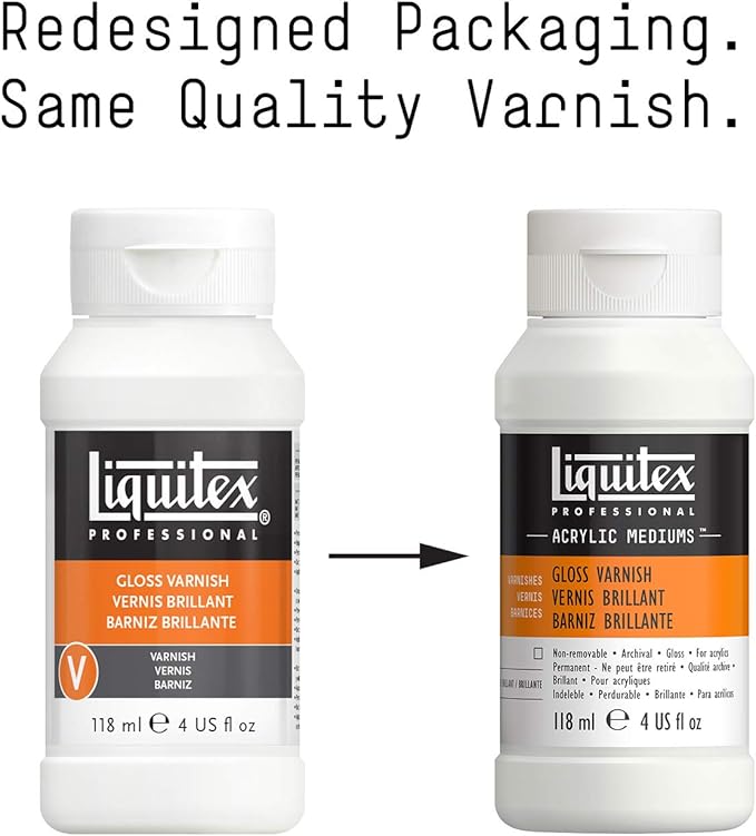 Liquitex Professional Gloss Varnish, 118ml (4-ozl - Image 2