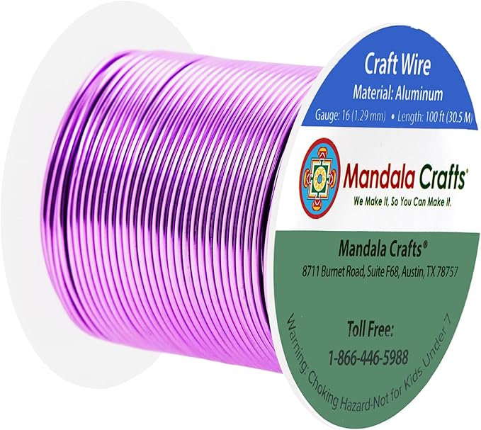 Mandala Crafts 16 Gauge Anodized Aluminum Craft Wire - Image 2