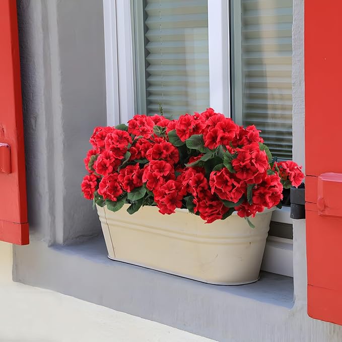Hananona 24 Pcs Artificial Geranium Flowers - Image 4