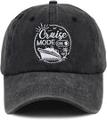 Cruise Mode On Baseball Caps for Men Women, Adjustable Embroidered Cotton Outdoor Hats