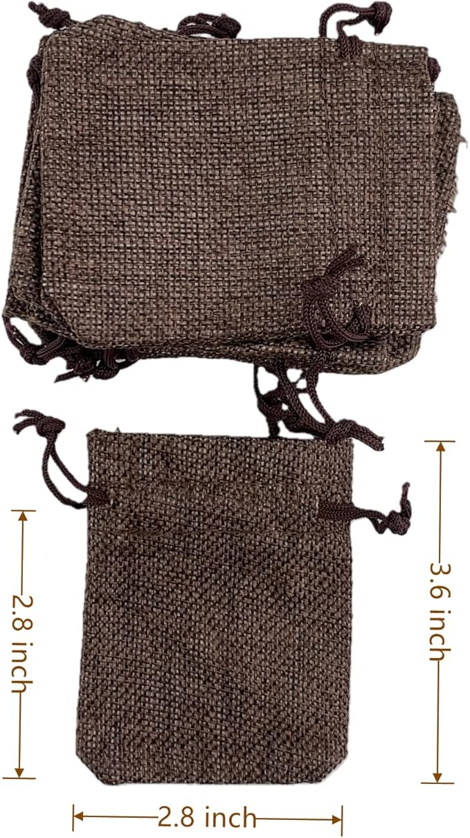 Palmhomee Pack of 25 Burlap Gift Bags - Image 3