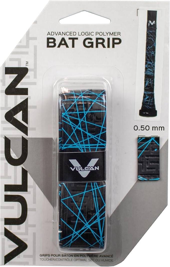 Vulcan | 0.50mm / 1.00mm / 1.75mm Bat Grip | Baseball/Softball | Multiple Colors