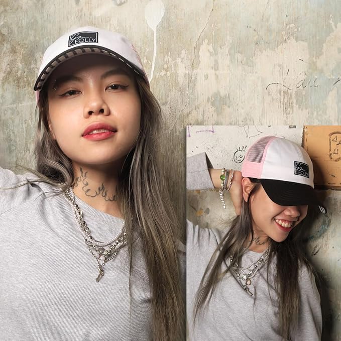 Baseball Cap for Women in Cute Dad Hat Design with Mesh to Stay Cool at The Beach in Summer
