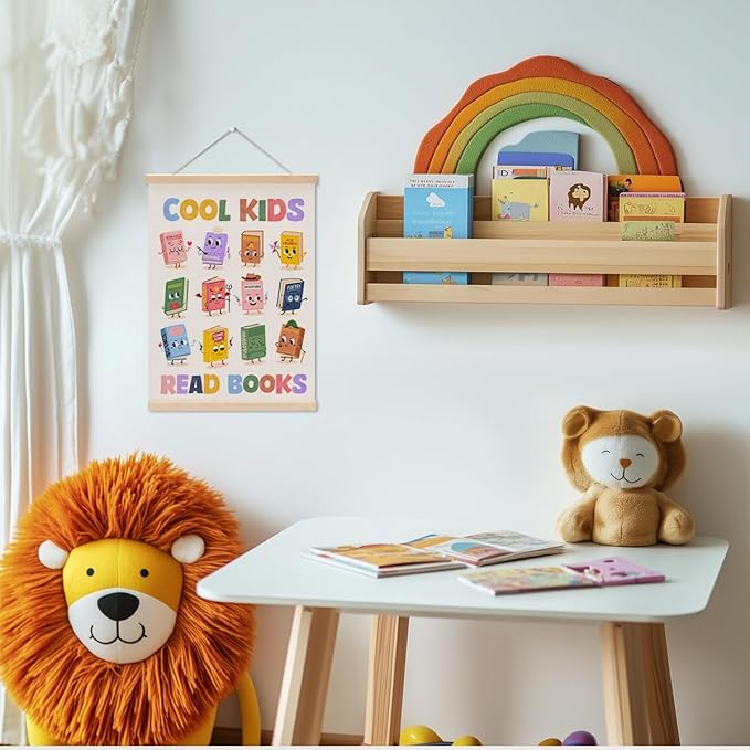Reading Poster Hanger, Reading Nook Classroom Decor Wall Decor, Toddler - Image 2