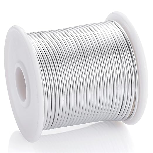 12 Gauge Sliver Aluminum Craft Wire - Image 2