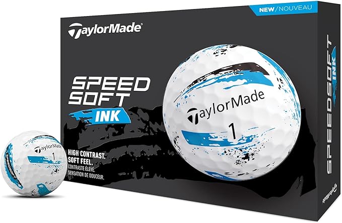 TaylorMade SpeedSoft Golf Balls, Maximum Distance with Ultra-Soft Feel, Perfect for Off The Tee and Around The Green