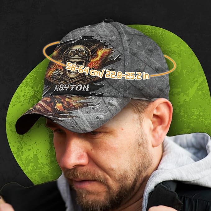 Baseball Cap for Men Women, Skull Cap for Men, Skeleton Gothic Horror Adjustable Strap Sports Soft Caps Outdoor