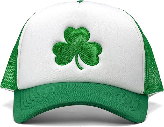 St Patricks Day hat Green Baseball Cap Shamrock Embroidered for man Women Funny